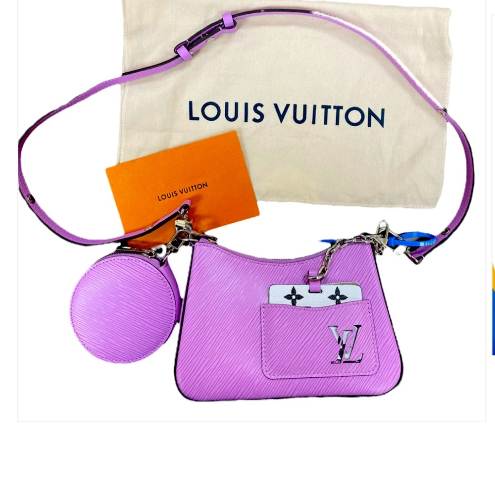 Louis Vuitton Epi Leather Marellini Crossbody purple
